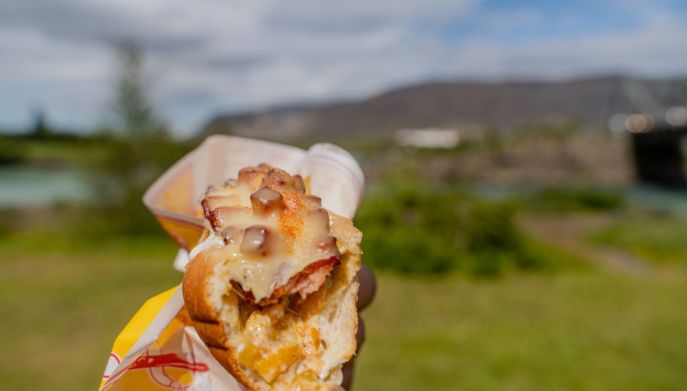 Hot Dog islandese con condimento