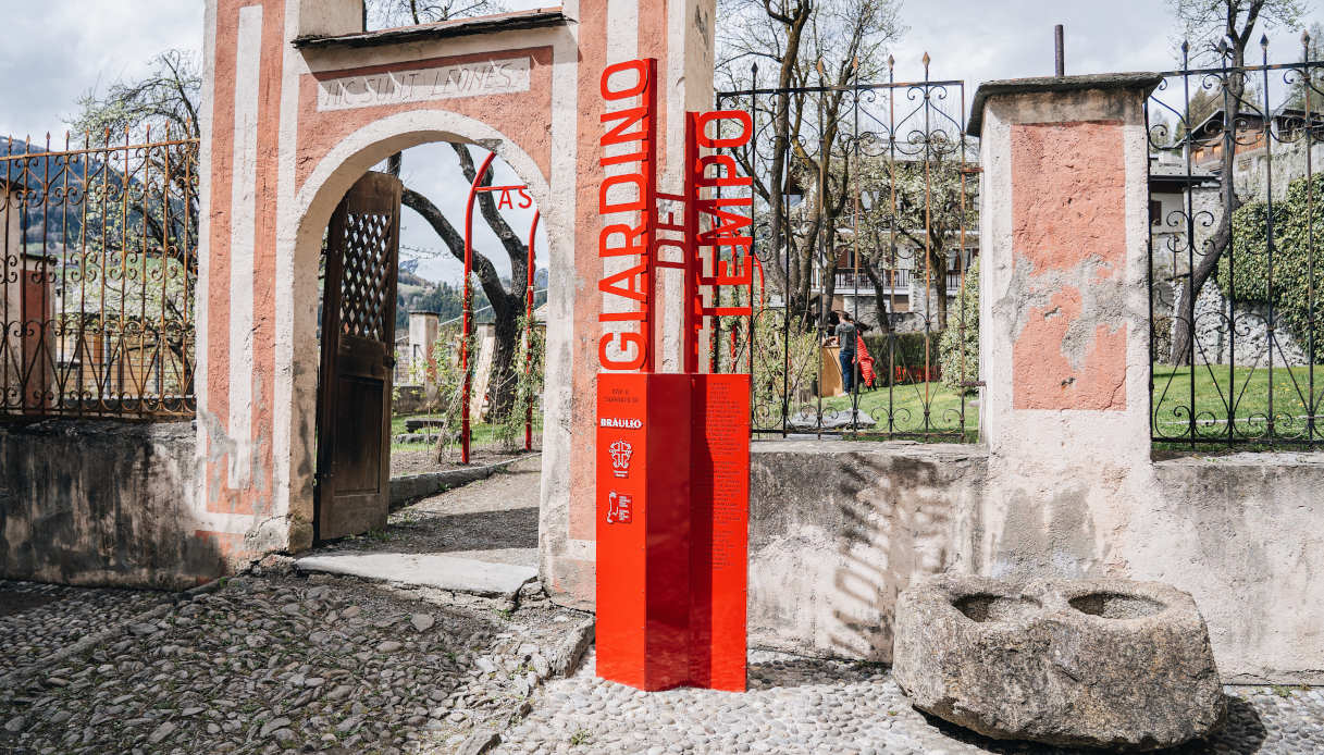Ingresso del Giardino del Tempo a Bormio