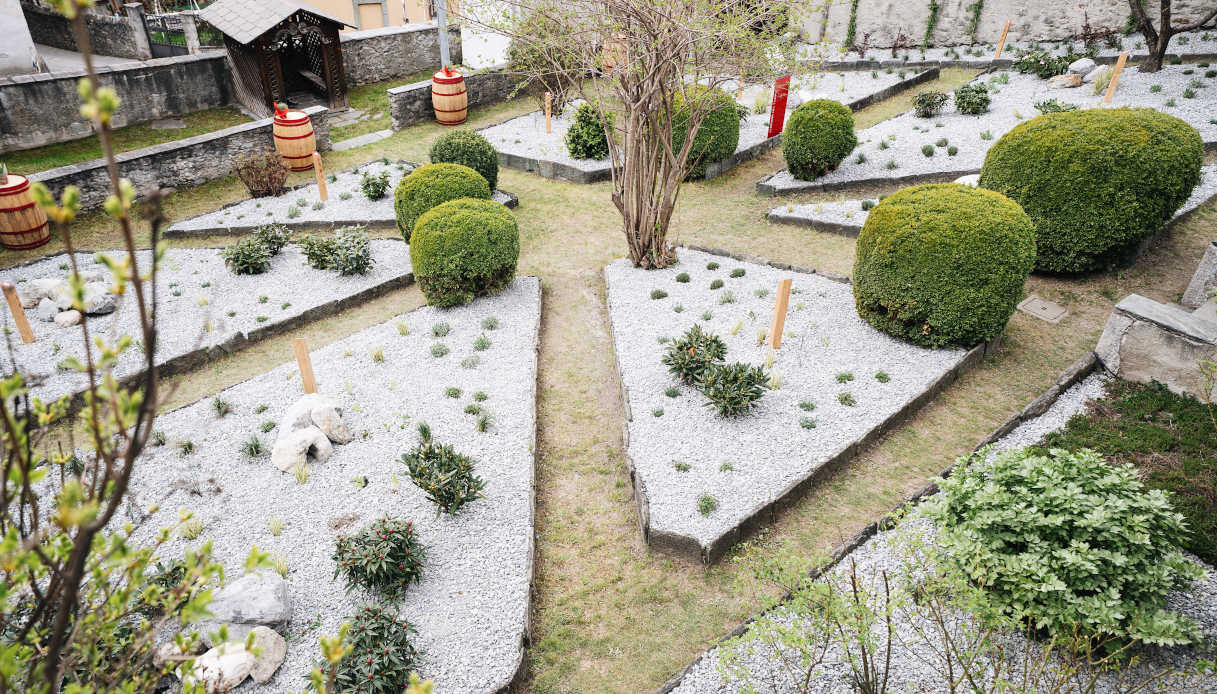 Uno scorcio del Giardino del Tempo a Bormio
