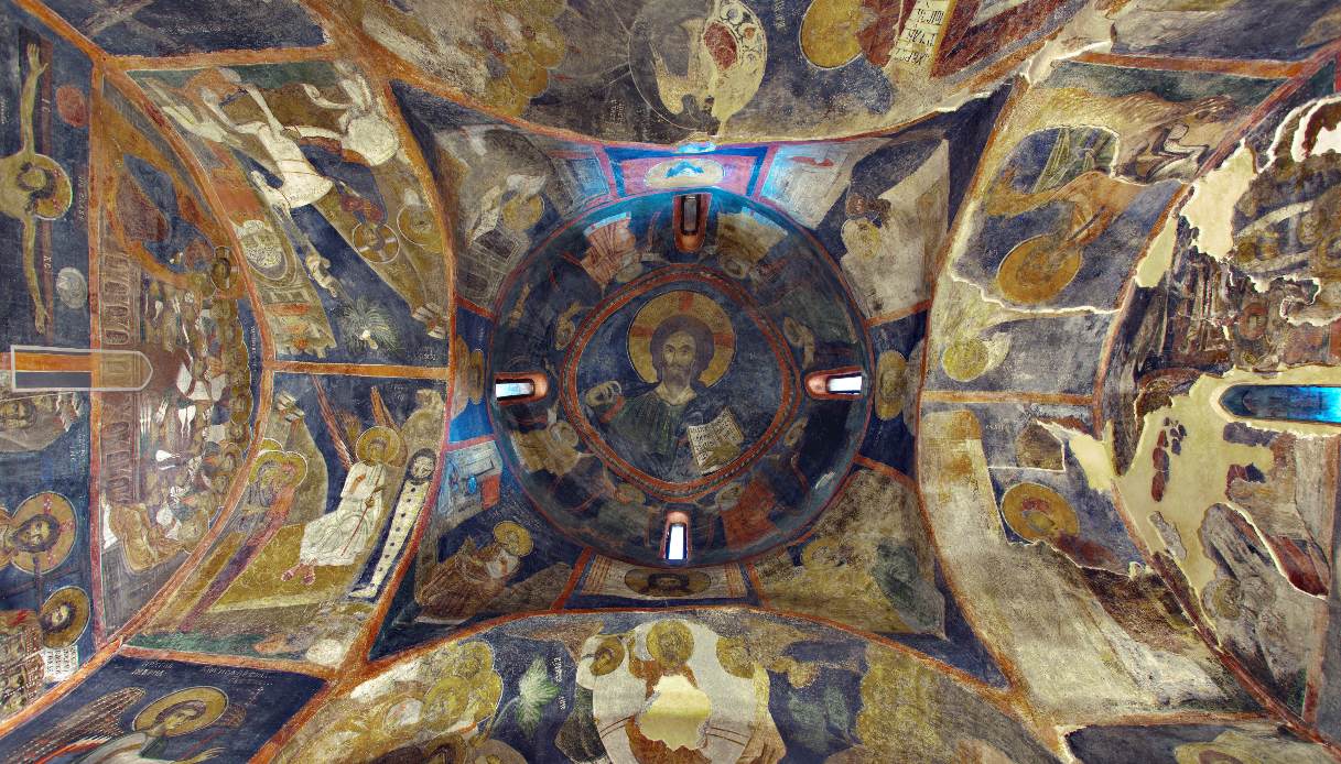 Affresco sul soffitto della Chiesa di Boyana a Sofia