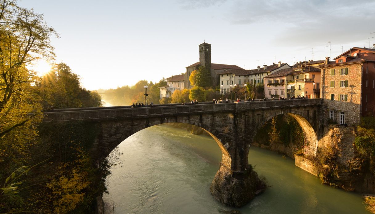 Il ponte del diavolo a Cividale del Friuli, antico borgo fondato dai Romani e patrimonio Unesco