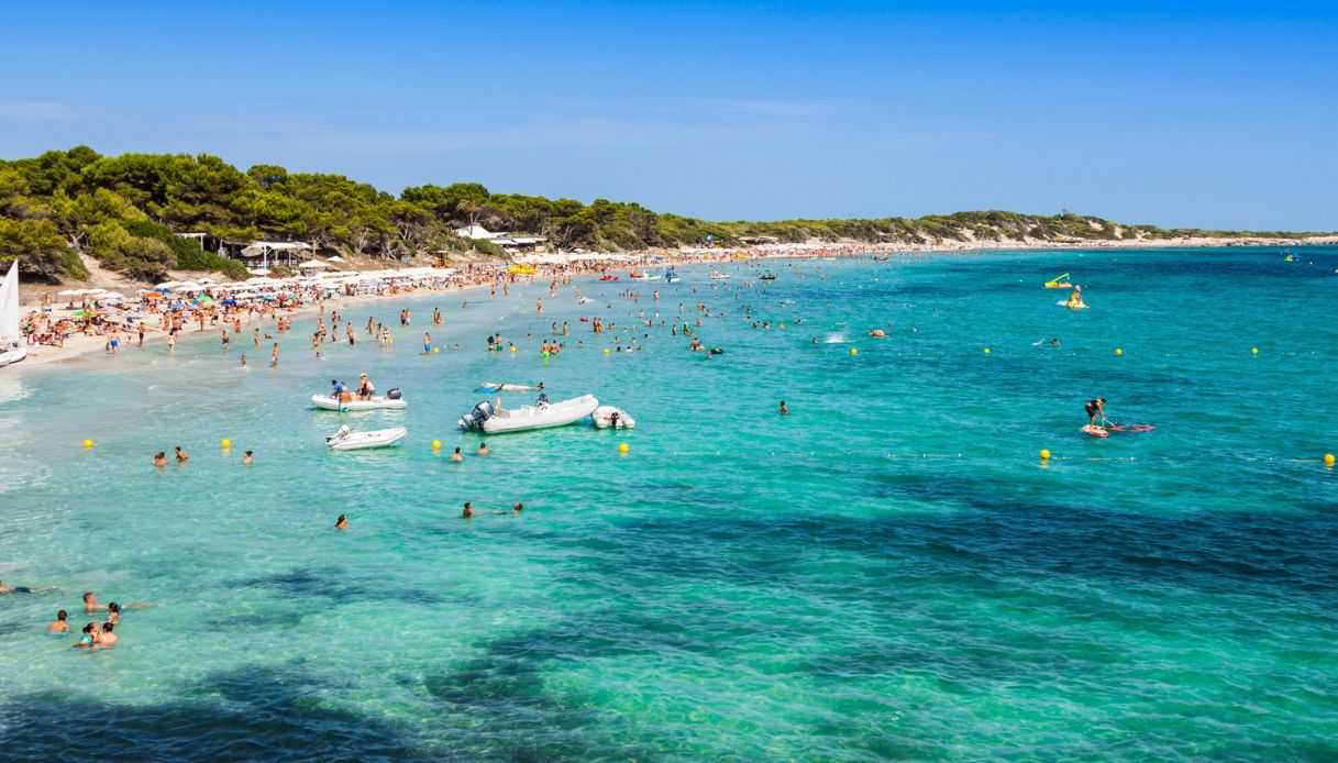 Ses Salines, la spiaggia