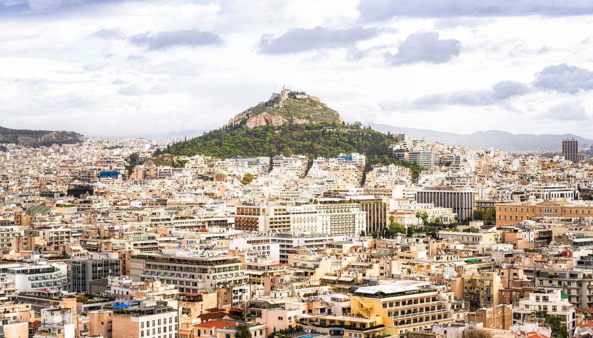 La Collina del Licabetto con vista sulla città di Atene