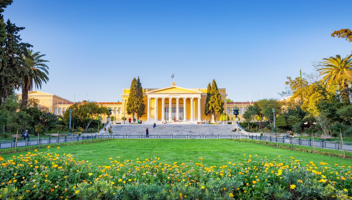 Lo Zappeion, nei Giardini Nazionali di Atene