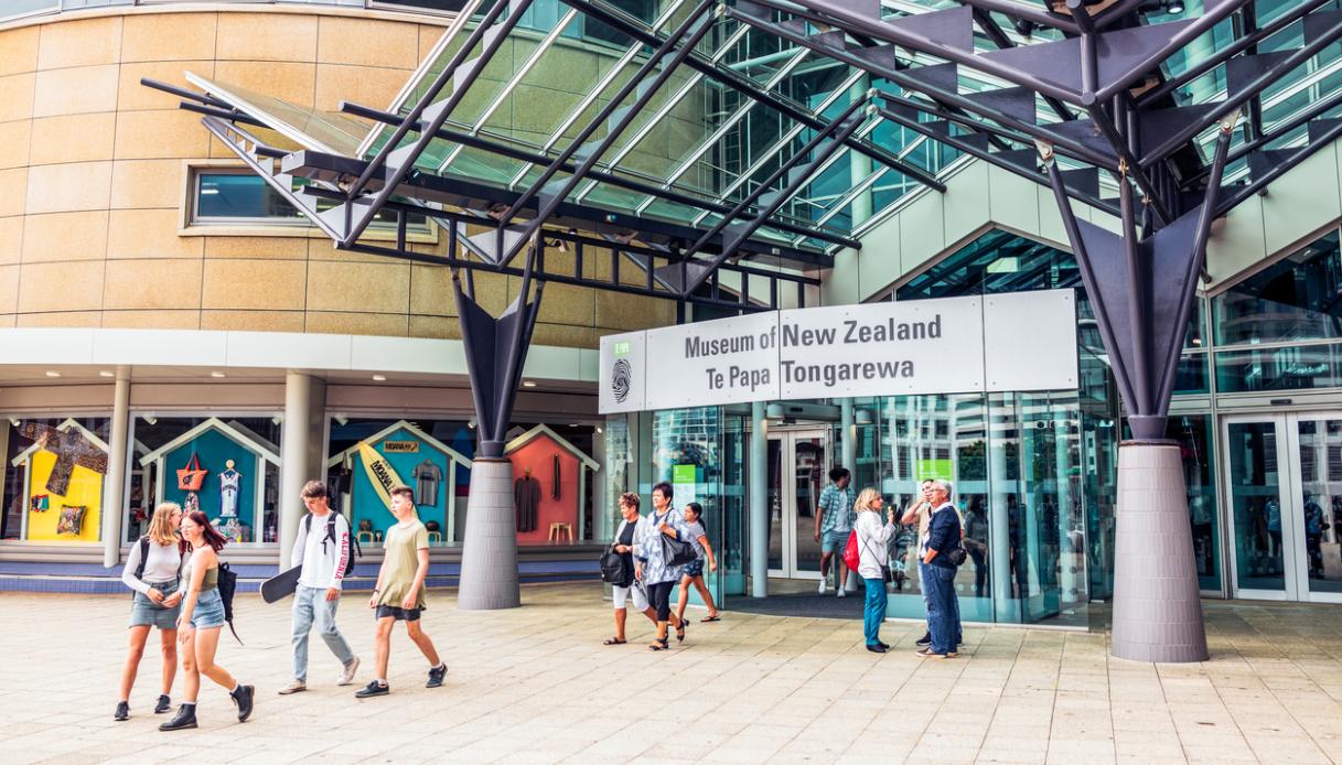 Ingresso visitatori del Museo Te Papa Tongarewa