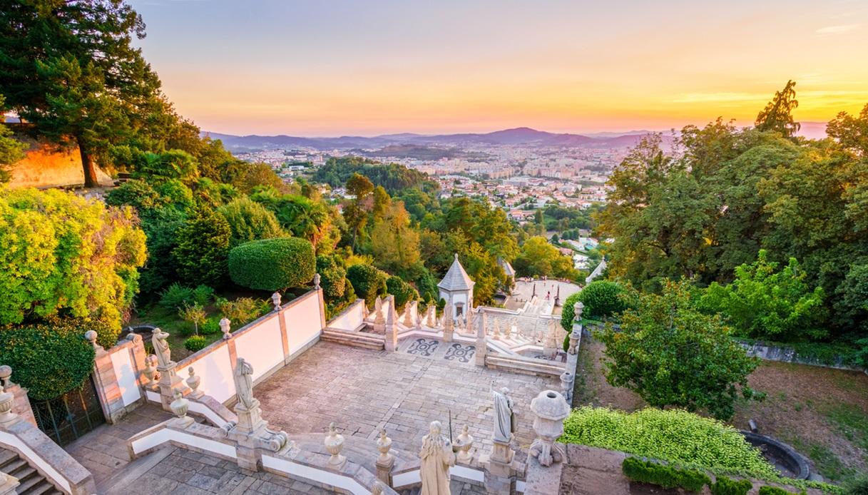 Vista mozzafiato su Braga dal Santuario Bom Jesus do Monte