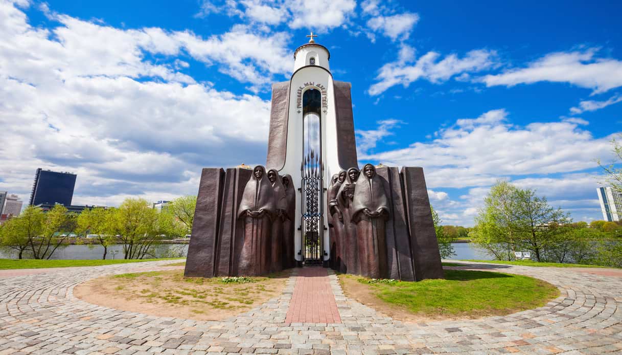 La cappella dell'Isola delle Lacrime a Minsk