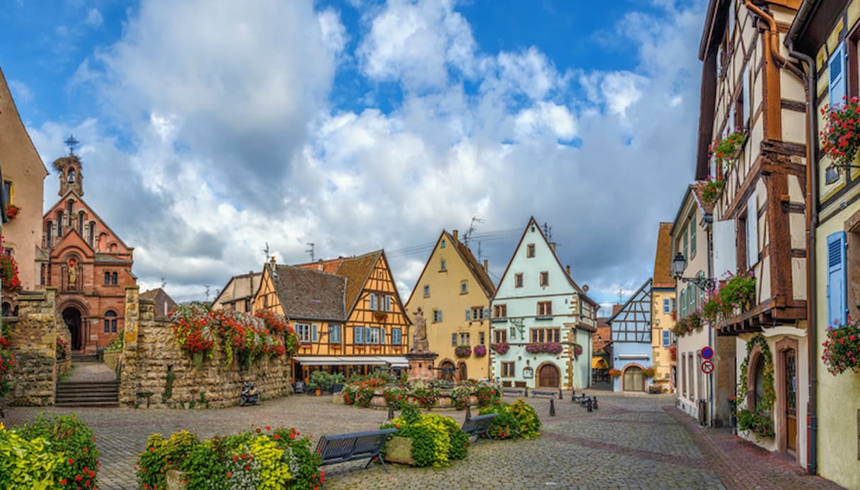 Eguisheim, piazza