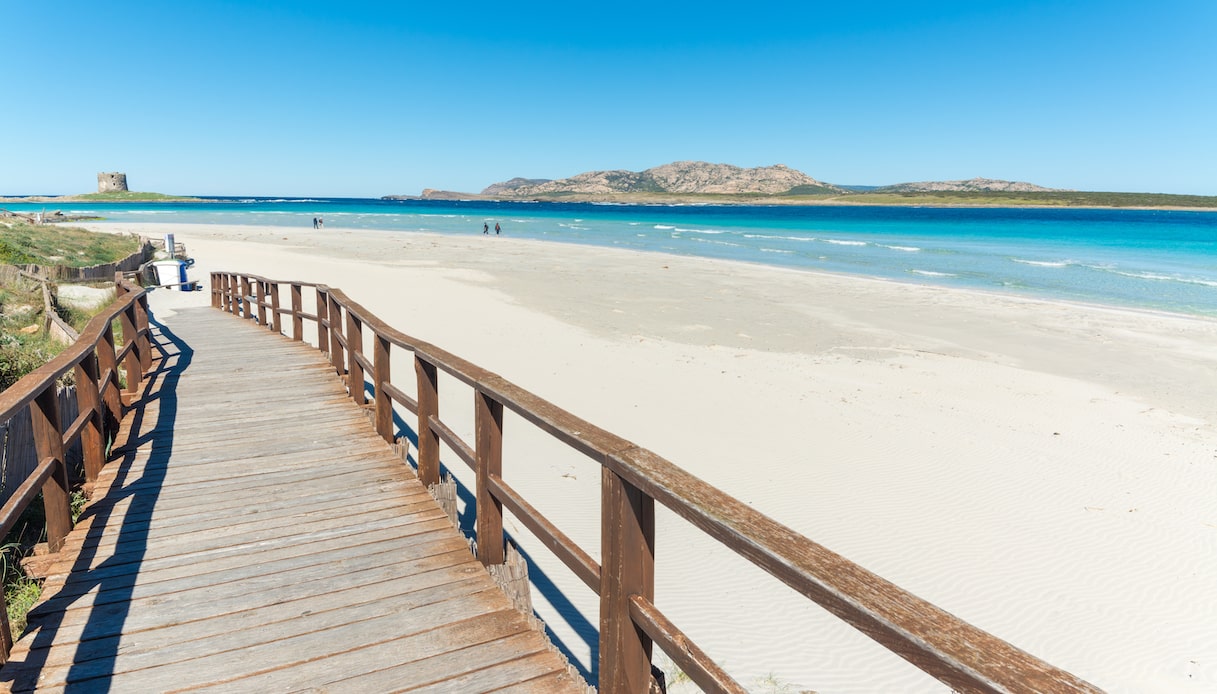 Spiaggia La Pelosa in Sardegna