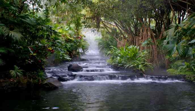 Le sorgenti naturali del Vulcano Arenal