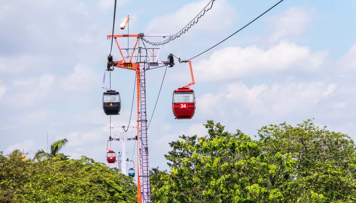 La teleferica del Taman Mini Indonesia Indah