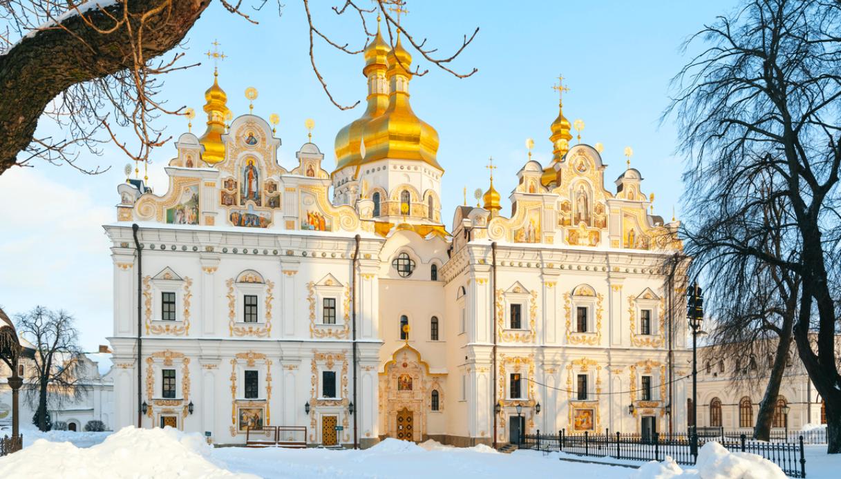 Uno degli splendidi edifici del Kiev Pechersk Lavra