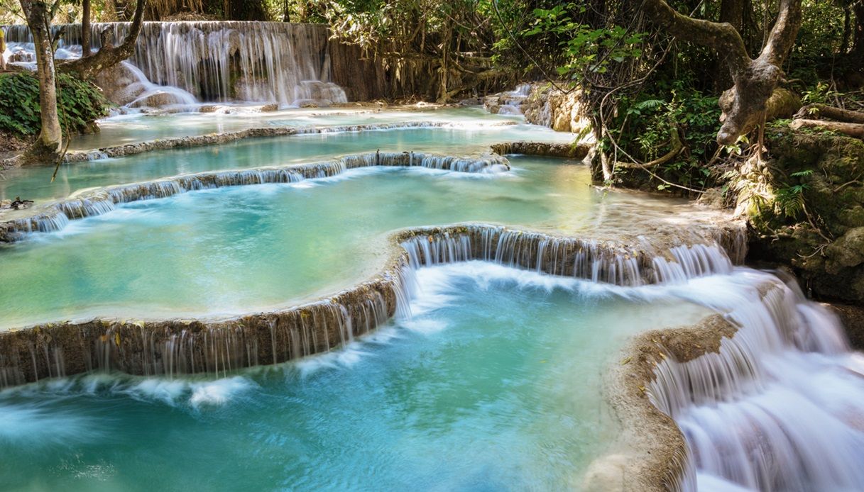 Cascate Kuang Si, Laos