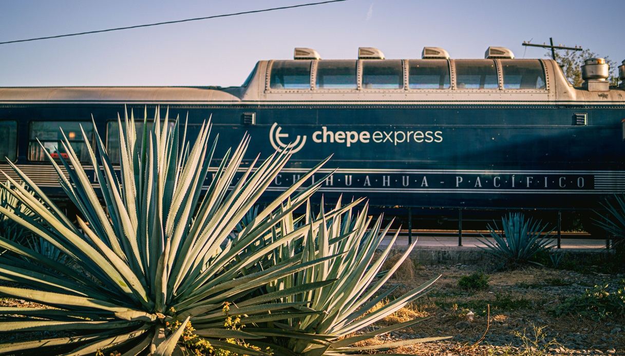 Terrazza panoramica del treno Chepe Express, in Messico