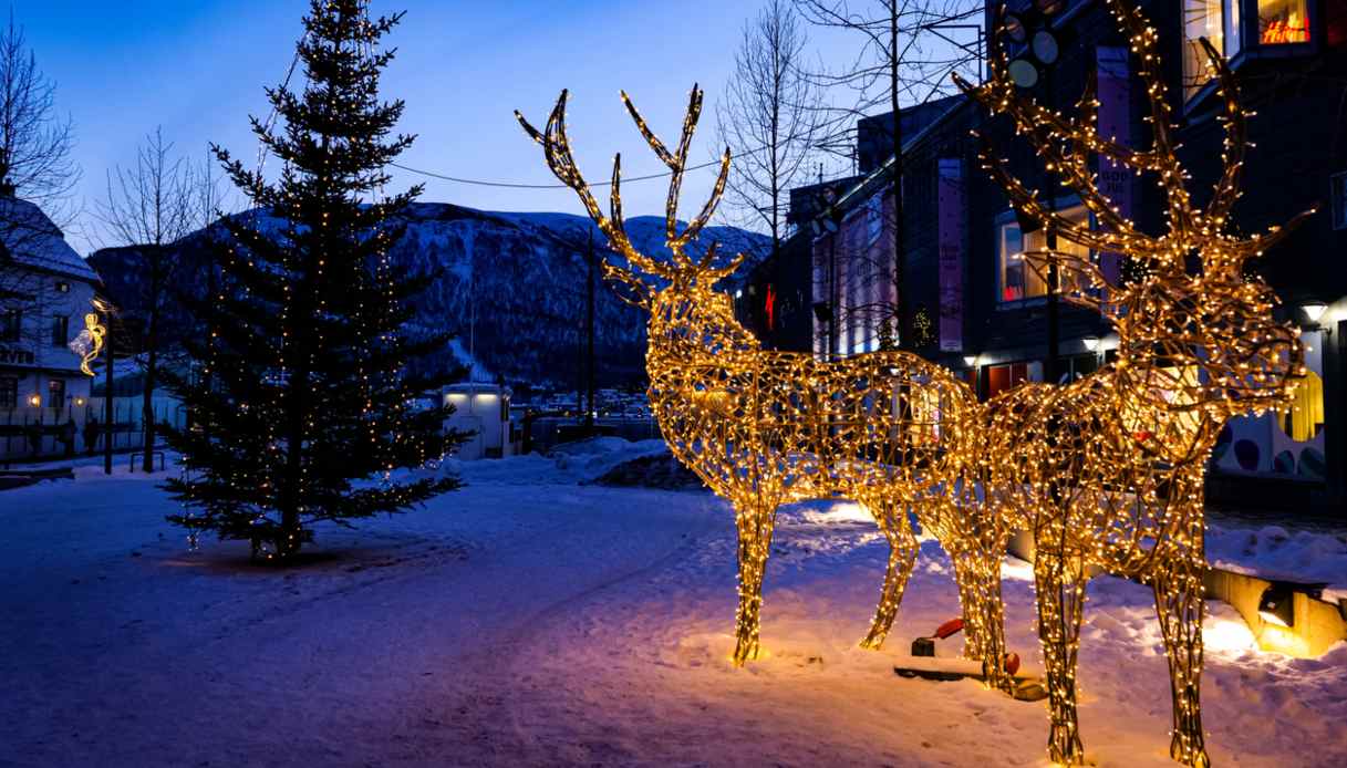 Tromso decorazioni natalizie