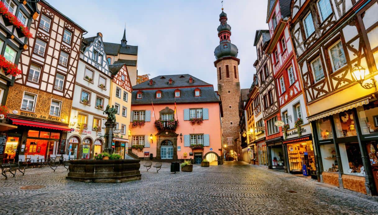 centro storico Cochem, Germania