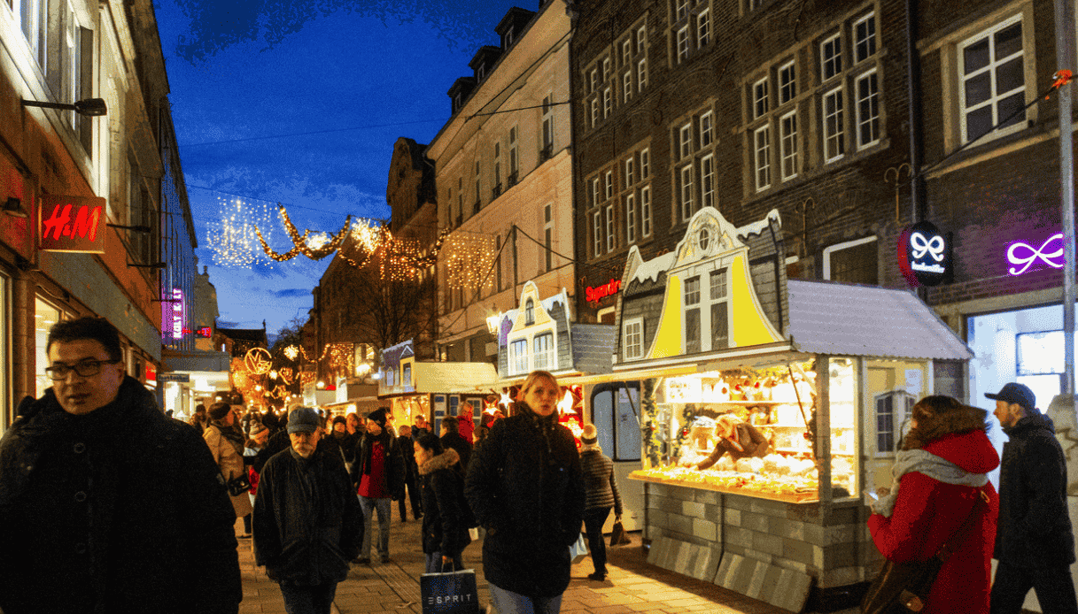 Mercatini natalizi nel centro di Düsseldorf