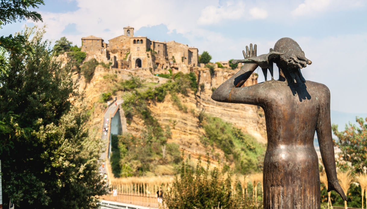 Vista su Civita di Bagnoregio