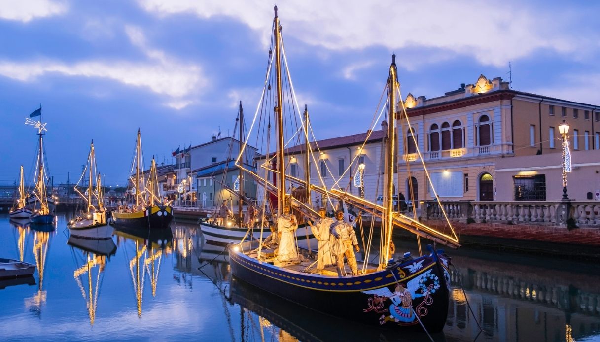 Cesenatico presepe sull'acqua