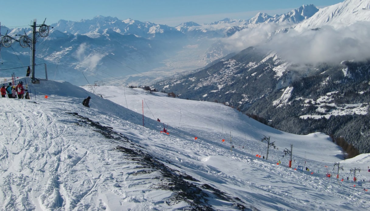 Crans Montan, da raggiungere con i bambini per andare sulla neve