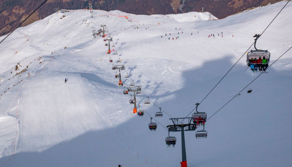 Impianti di risalita del comprensorio sciistico di Bormio in Lombardia