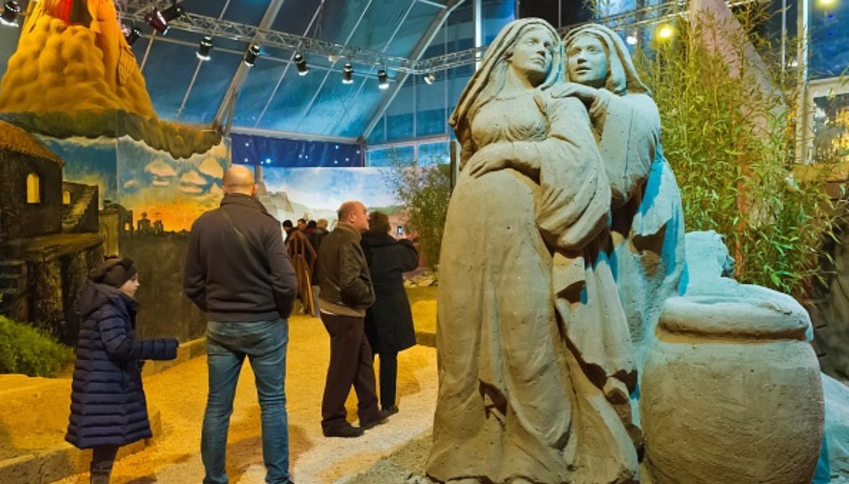 Presepe di sabbia a Jesolo, fra i più belli d'Italia