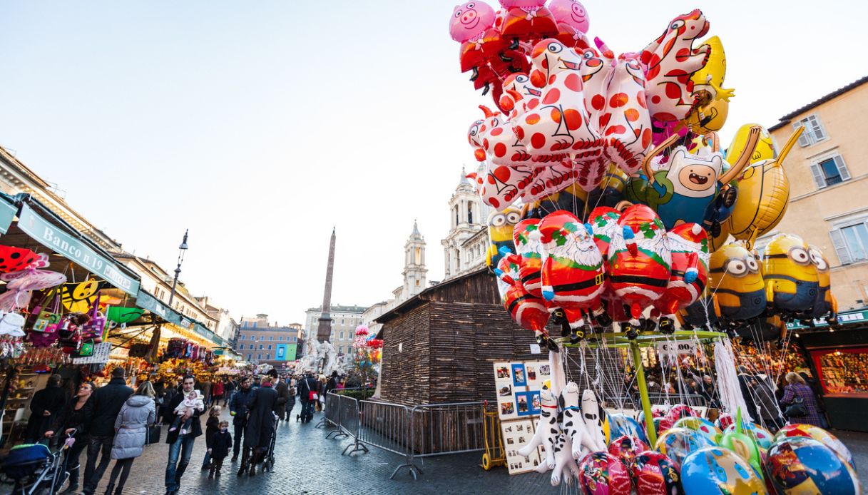 roma, befana piazza navona