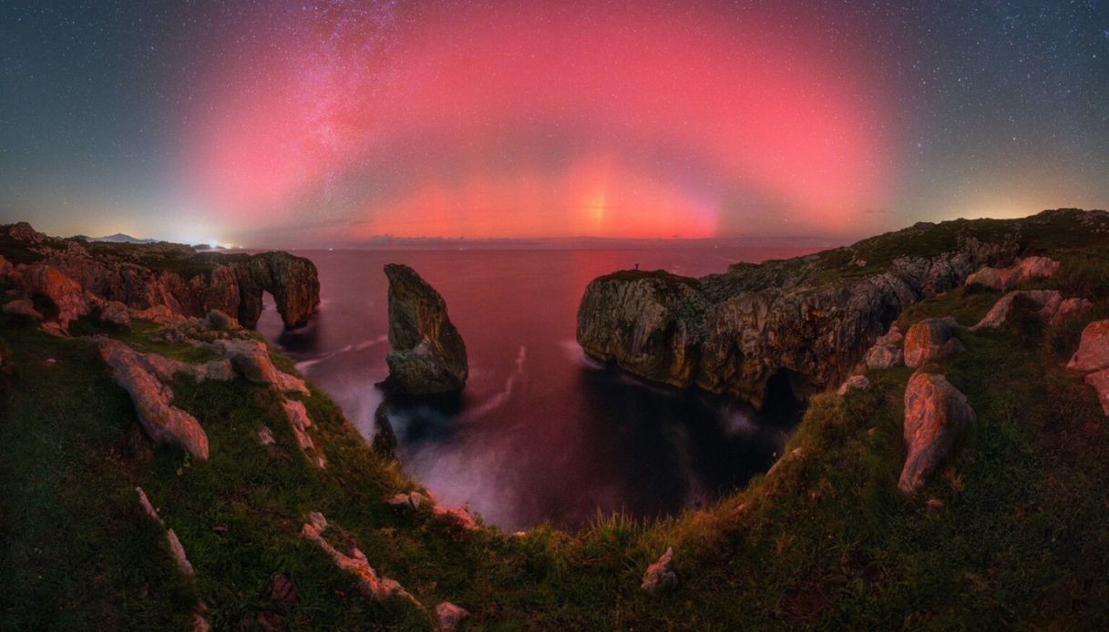 Aurora boreale Spagna