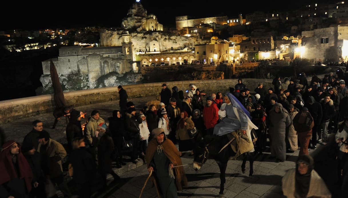 Presepe Vivente, Matera, sera