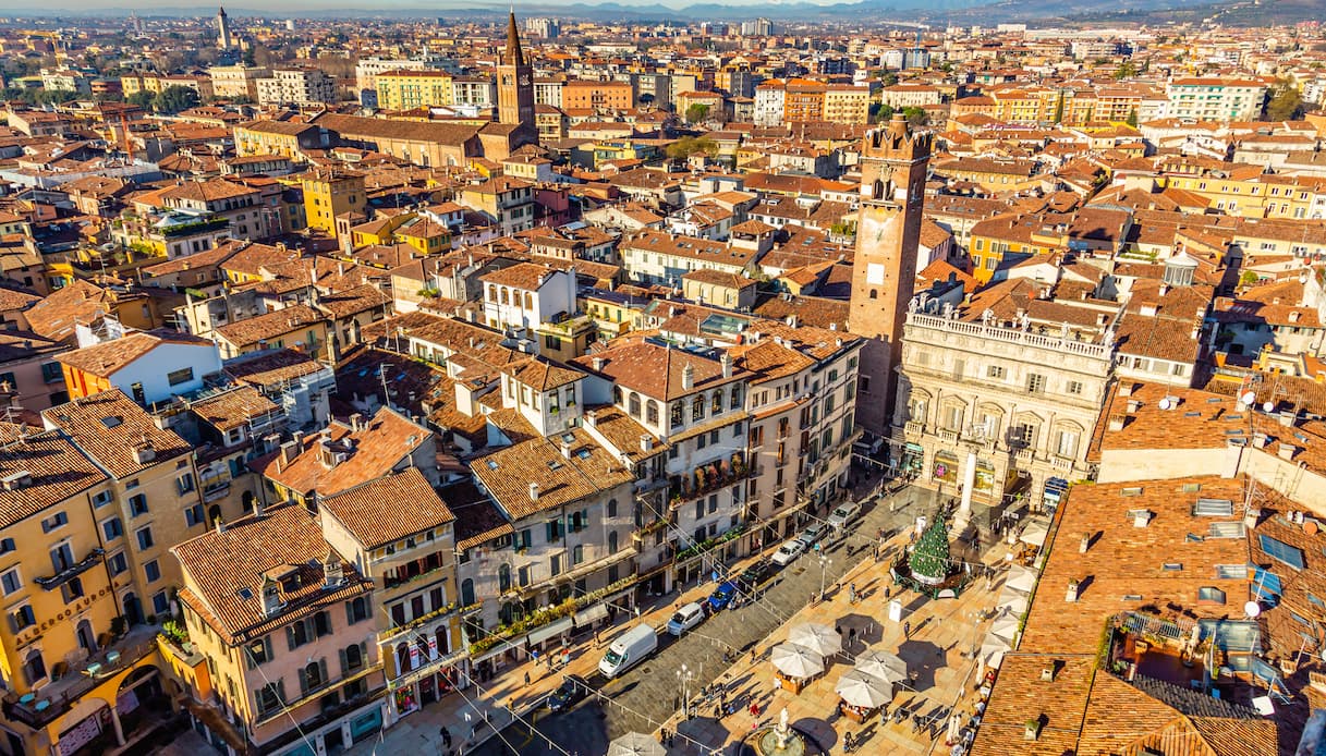 Verona, veduta aerea