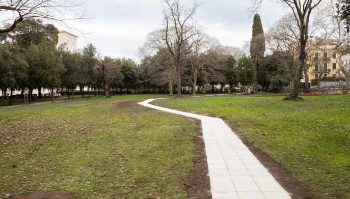 Dante Desire Path a Villa Borghese