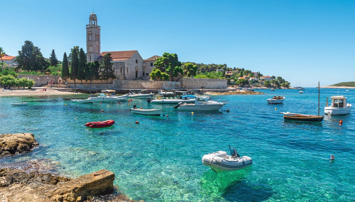 l'isola di Hvar, Croazia