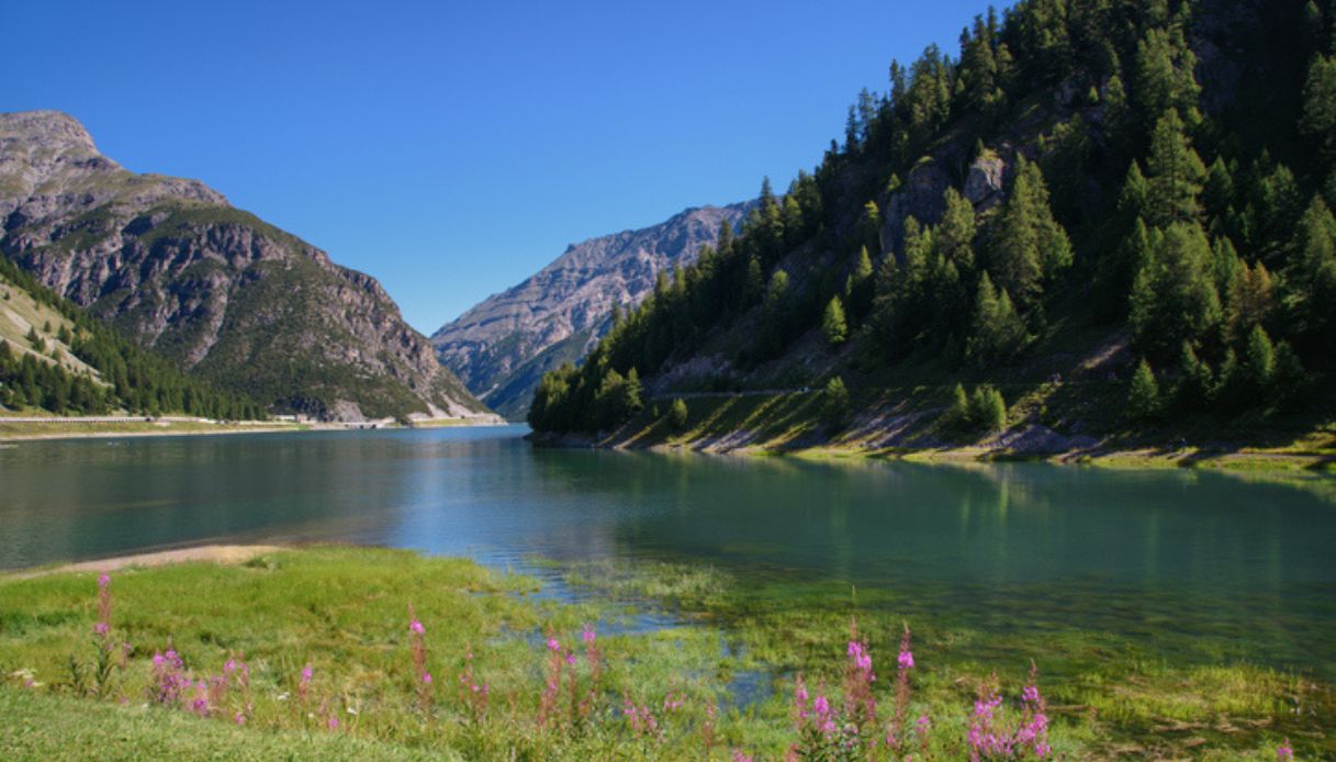 Lago che si trova nei pressi di Livigno, in estate, una delle migliori destinazioni in montagna d'Italia