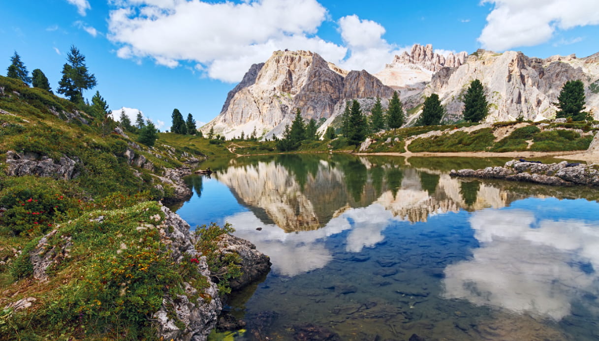 Veneto: Lago di Limides in montagna