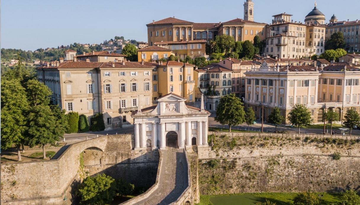 Bergamo alta vista panoramica