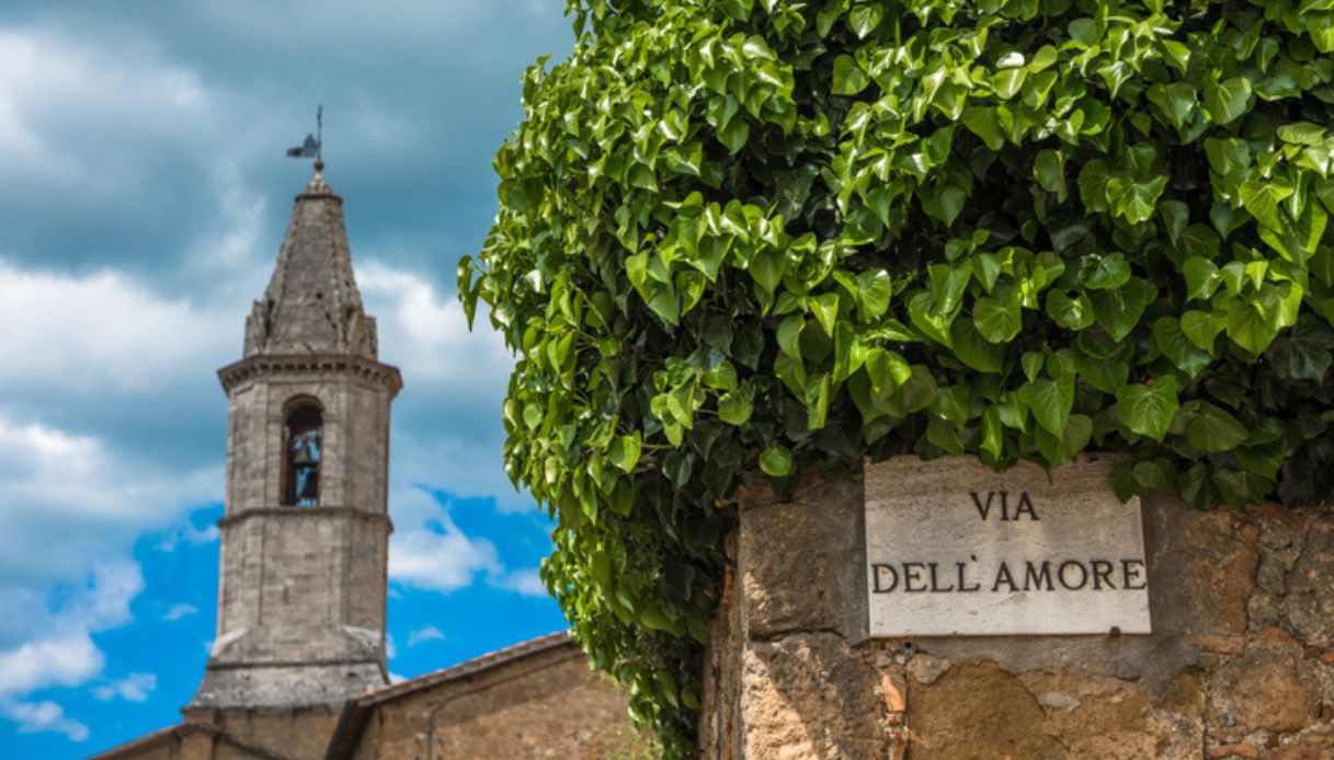 Via dell’Amore a Pienza, borgo italiano consigliato per San Valentino