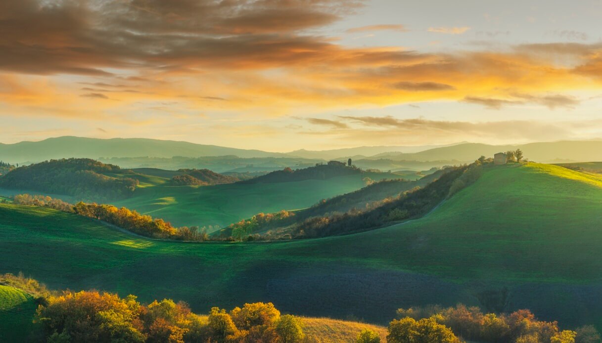 Crete Senesi in Toscana, vicino ad Asciano