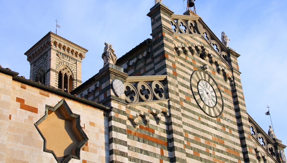 Particolare della facciata del Duomo di Prato