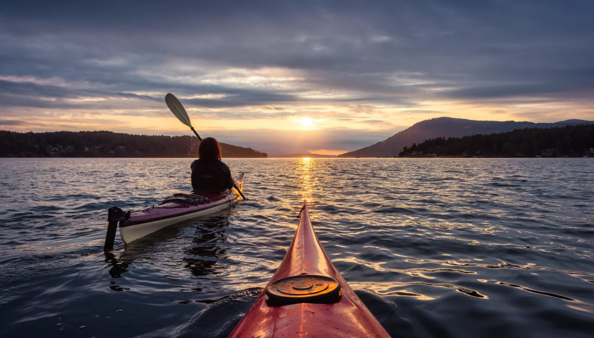 Kayak sul Lake Geneva, negli Stati Uniti