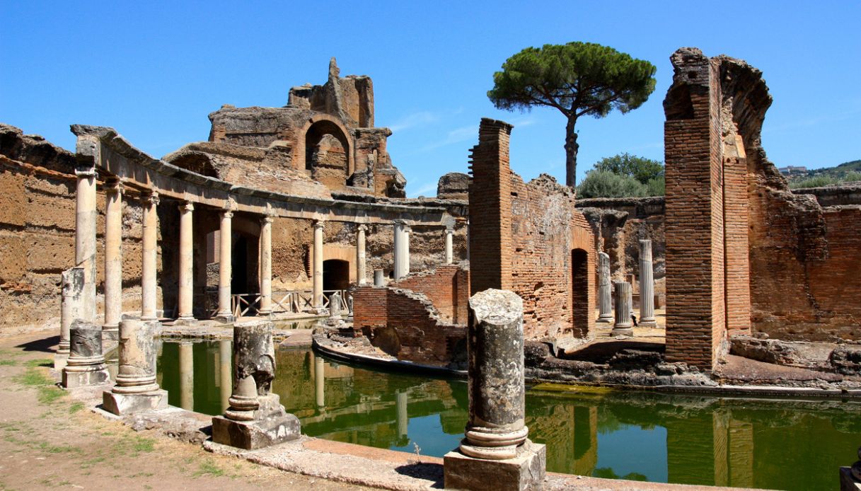 Particolare di Villa Adriana a Tivoli