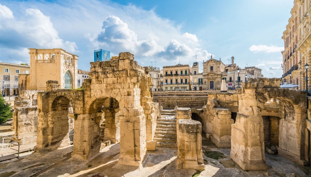 Rovine dell'anfiteatro romano a Lecce