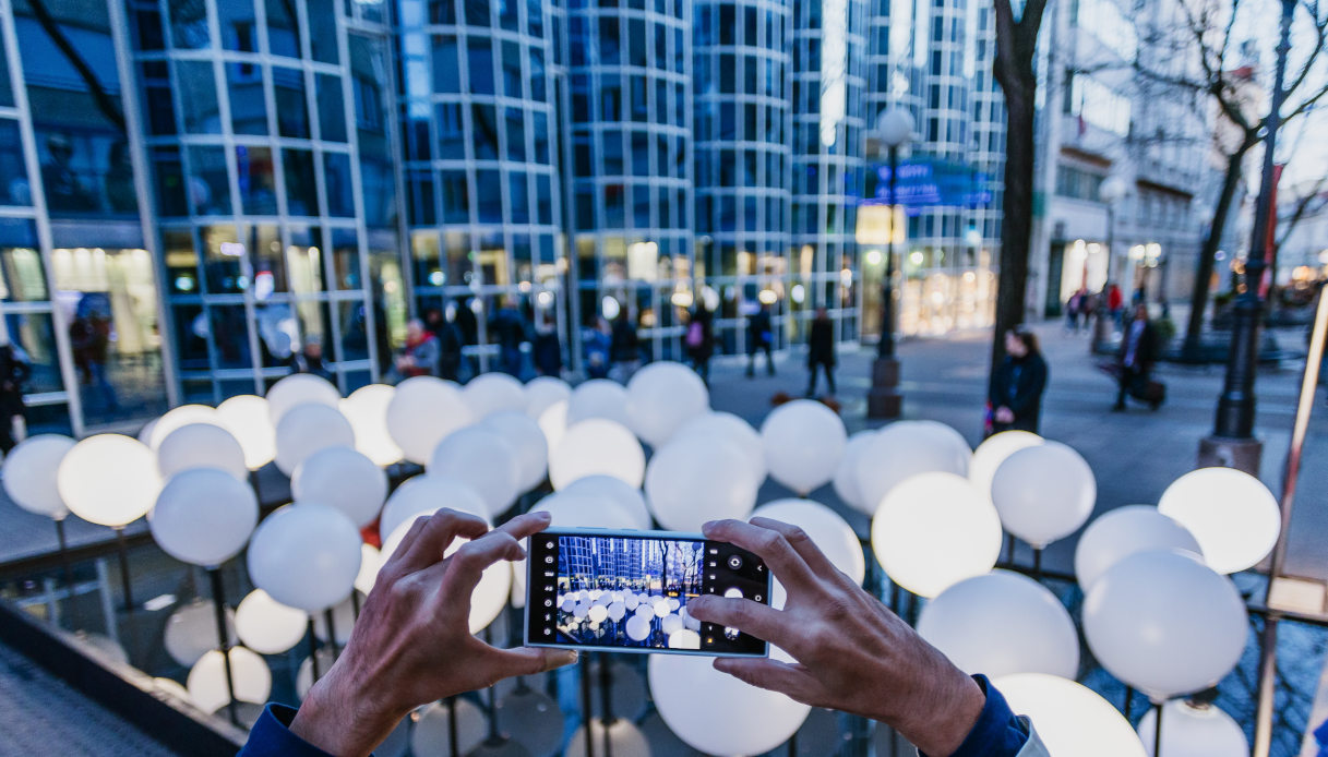 Festival delle Luci di Zagabria, installazione in Gajeva Street