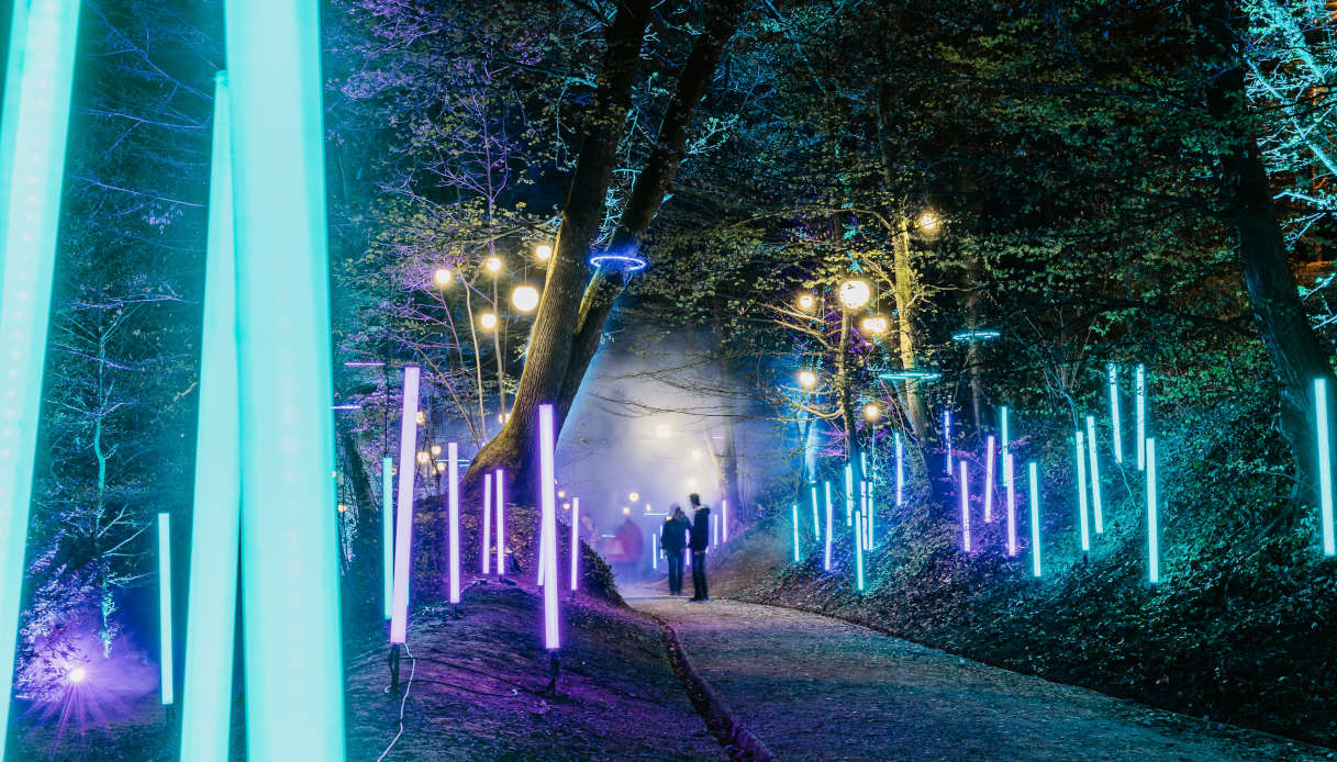 Festival delle Luci di Zagabria, installazione in Tuskanac Forest Park