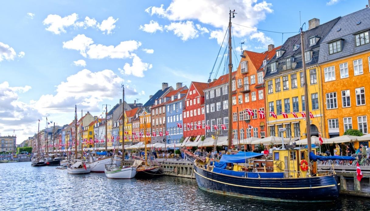 porto di Nyhavn a Copenaghen