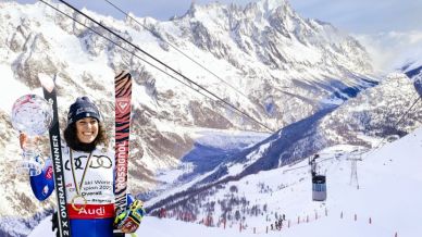 Apre a Courmayeur una nuova pista da sci, dedicata a Federica Brignone