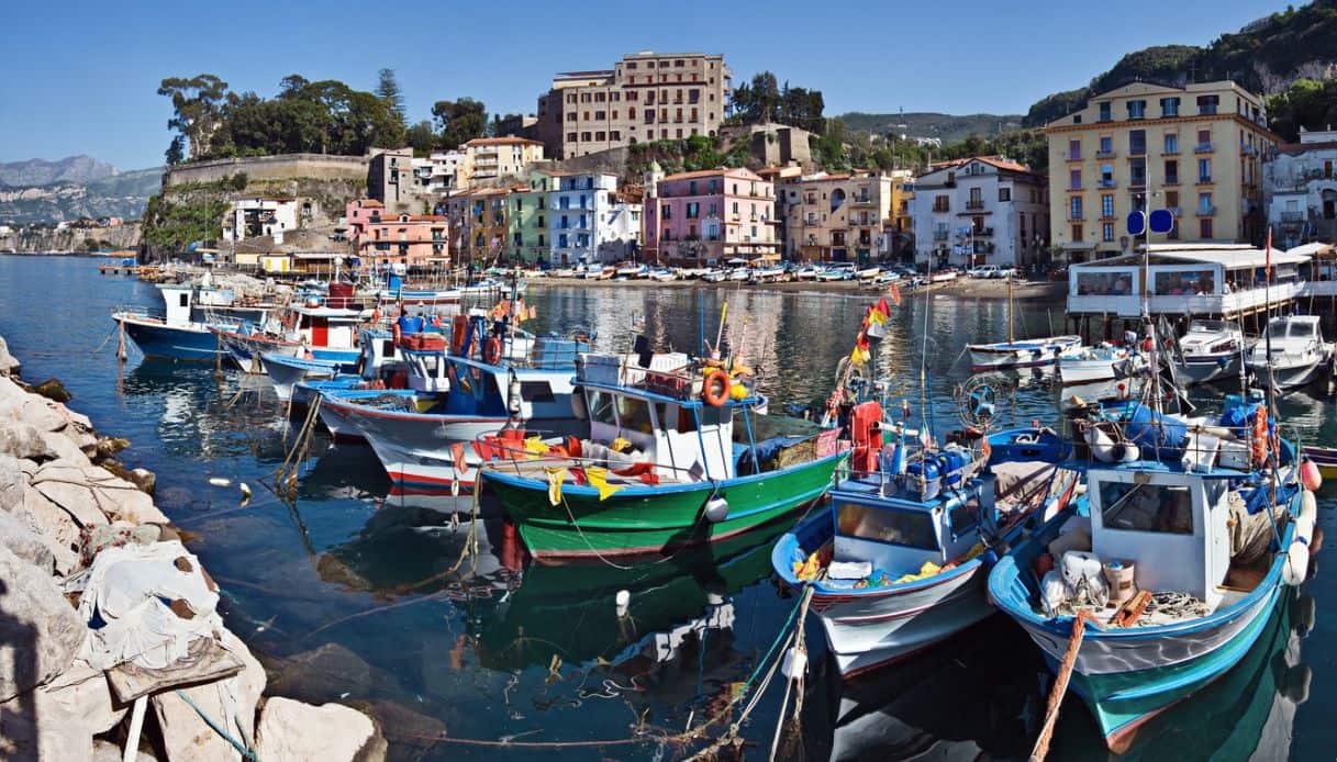 Scorcio di Marina Grande a Sorrento