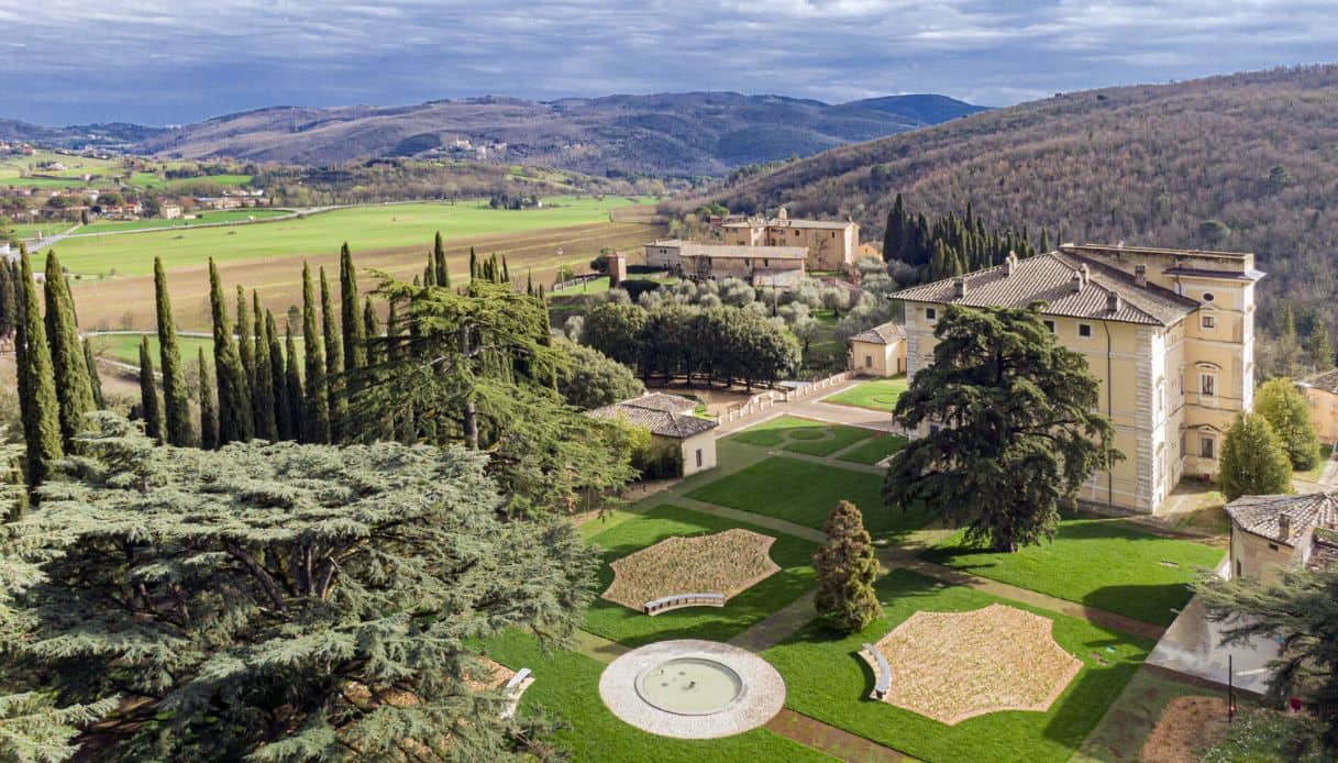 Veduta panoramica della Villa del Colle del Cardinale