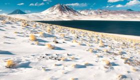 Il deserto di Atacama, il più arido al mondo, ricoperto di neve è uno spettacolo