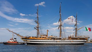 L’Amerigo Vespucci a Porto Empedocle: la leggenda del mare si visita gratis