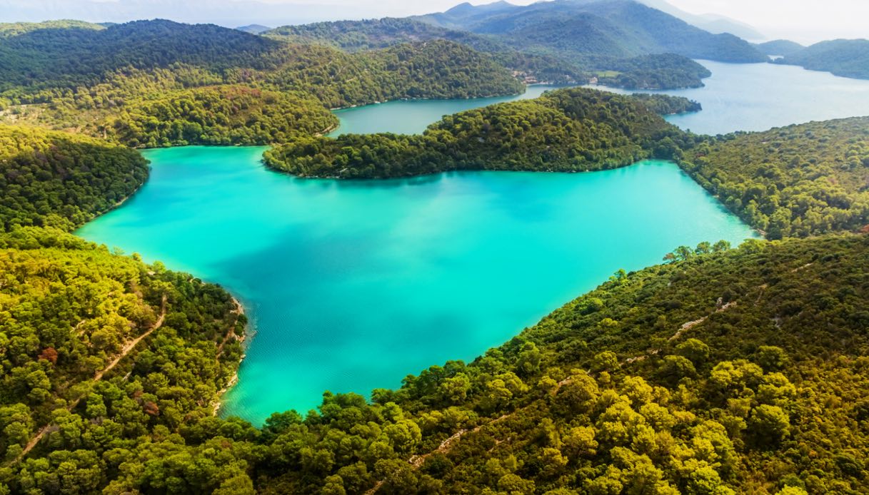 Parco nazionale sull'isola di Mljet in Croazia